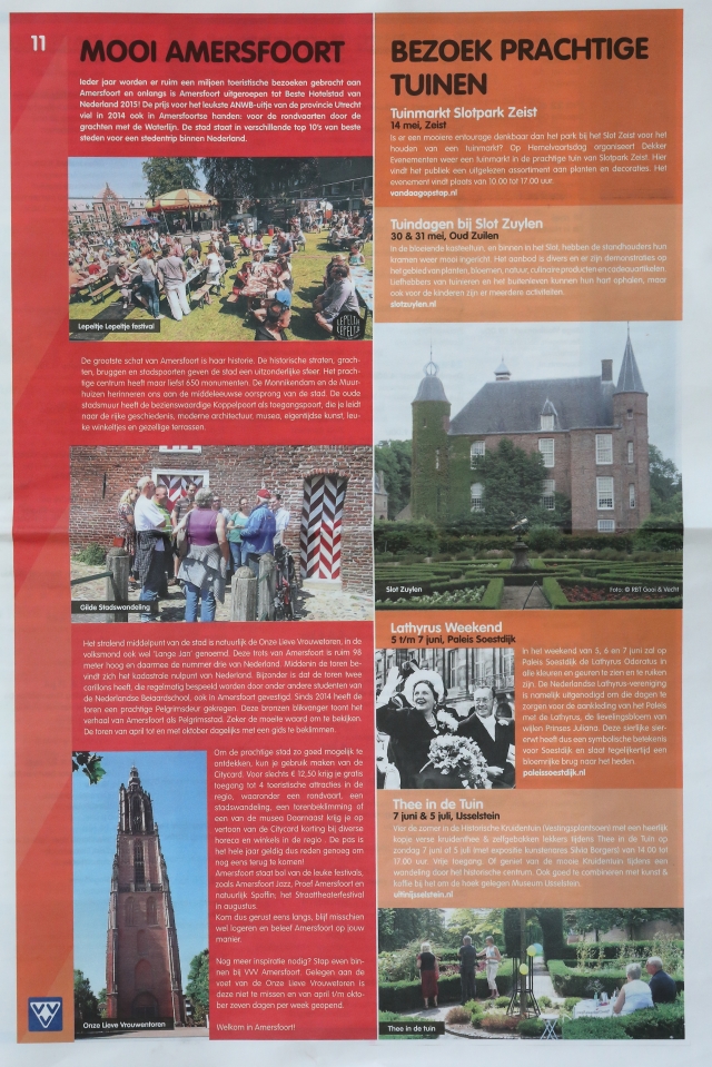 Pagina 11 van Recreatiekrant Regio Utrecht, Editie juni-juli 2015